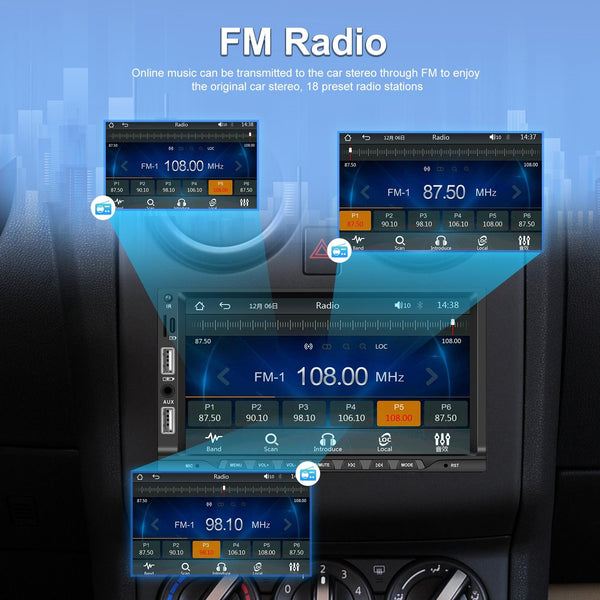 7 Inch Car Mp5 Player Carplay / Android Auto Mirror Link Bluetooth With Ahd Camera Other Car Video