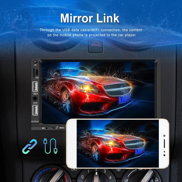 7 Inch Car Mp5 Player Carplay / Android Auto Mirror Link Bluetooth With Ahd Camera Other Car Video