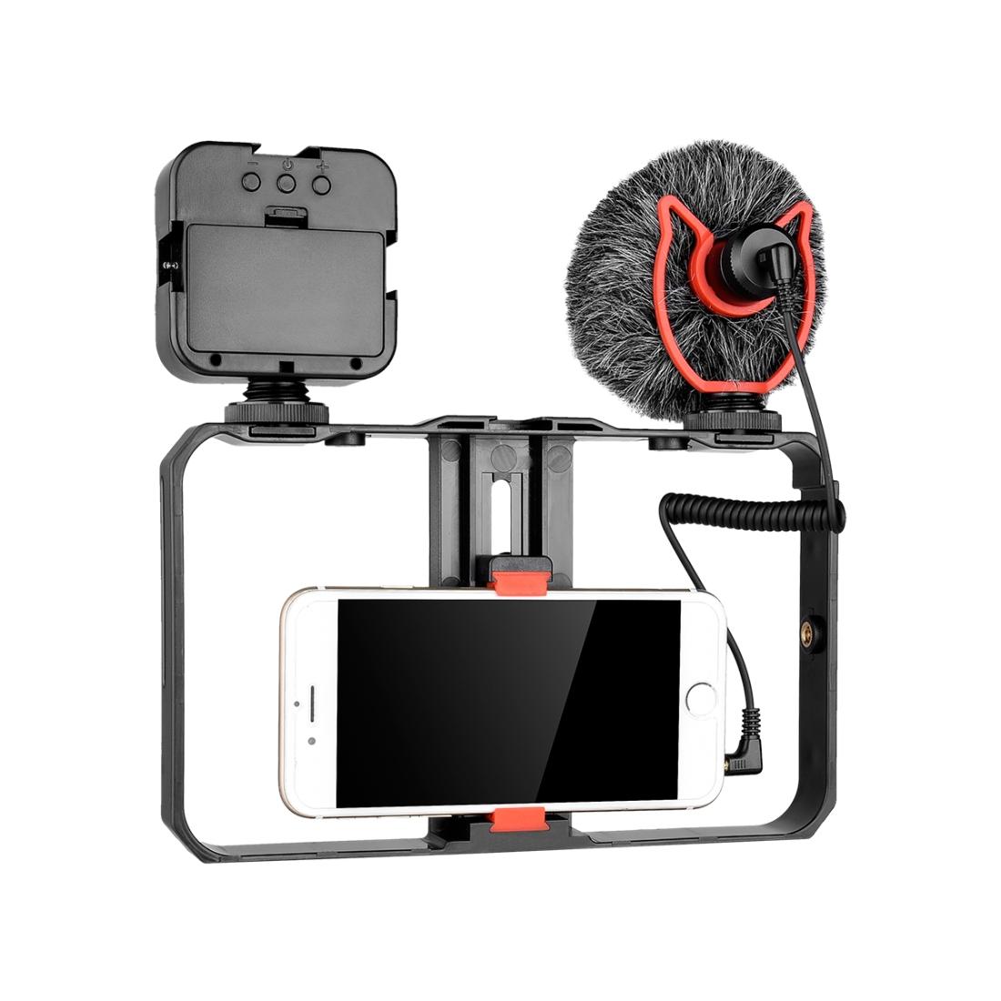 Vlogging Video Rig With Microphone And Fill Light For Smartphone Audio Other Mobile Accessories