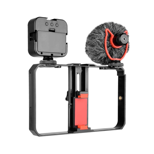 Vlogging Video Rig With Microphone And Fill Light For Smartphone Audio Other Mobile Accessories