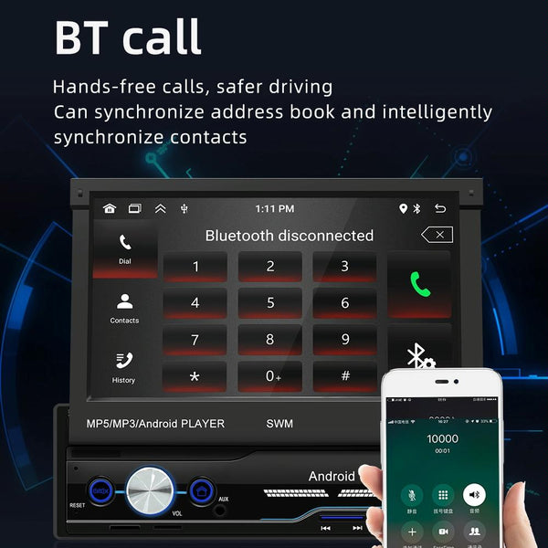 7 Inch Android Car Radio Receiver With Fm Bluetooth Locator Technology Wifi Swm 9702 Car Audio In Dash Units