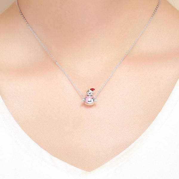 925 Sterling Silver Snowman Bead Pendant For Diy Bracelets & Necklaces Charms & Pendants