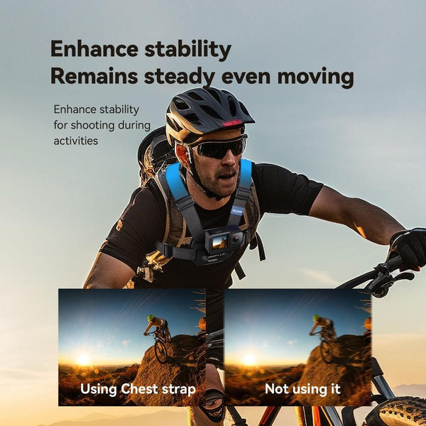 Sports Camera Quick Release Chest Strap Accessory For Audio And Video Use Remotes & Shutter Releases