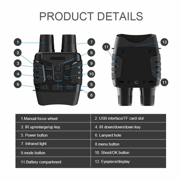 Outdoor Starlight Night Vision Binoculars