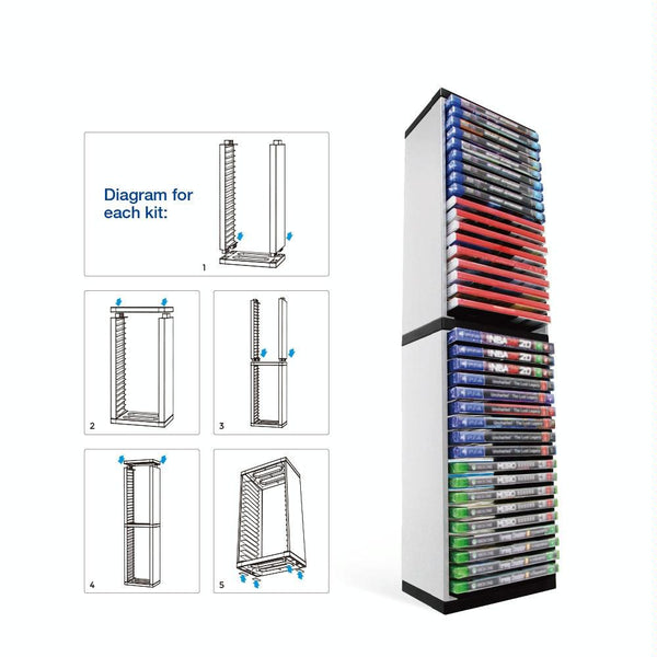 36 Cd Double Layer Rack For Ps5 Console Games Other Video Game Accessories