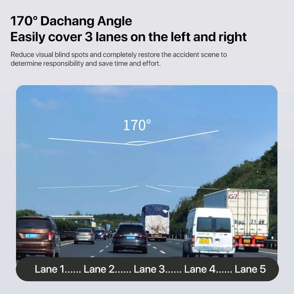 Panoramic Triple Recording Wifi Dash Cam With 2K Ultra Hd Night Vision Car Audio In Dash Units