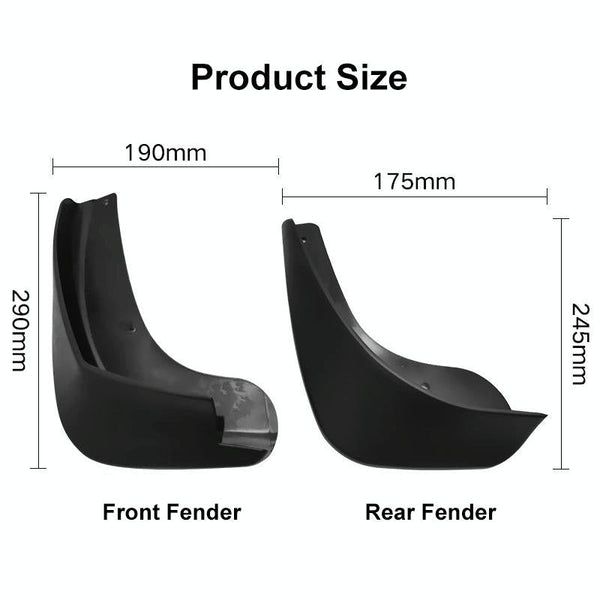For Nissan Qashqai J10 2007 2013 4Pcs / Set Car Auto Soft Plastic Splash Flaps Fender Guard Fenders & Mud Guards