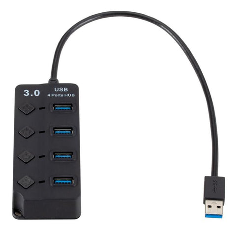 4 Port Usb 3.0 Hub With Switch For Pc / Laptop Usb Cables Hubs & Adapters
