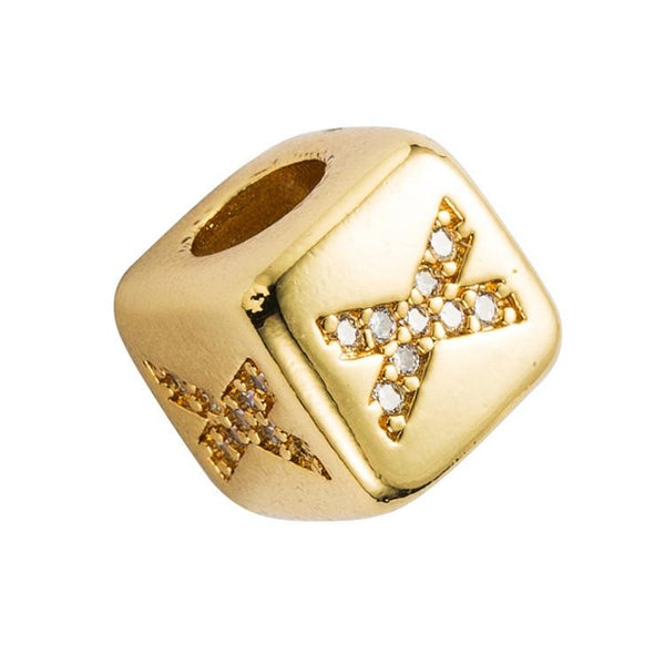 Brass Micro Inlaid Couple Red String Pull Diy Bracelet Jewelry Style X Charms & Pendants