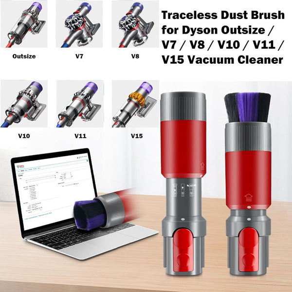 Soft Bristle Dusting Brush For Dyson Vacs V7 V15 Vacuum Cleaner Parts