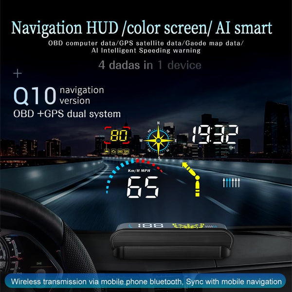 Hud Car Speed Meter For Locator Technology Navigation Display Other Car Video