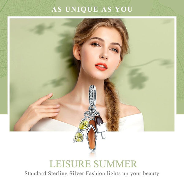 925 Sterling Silver Summer Cozy Head Pendant For Diy Bracelets & Necklaces Charms & Pendants