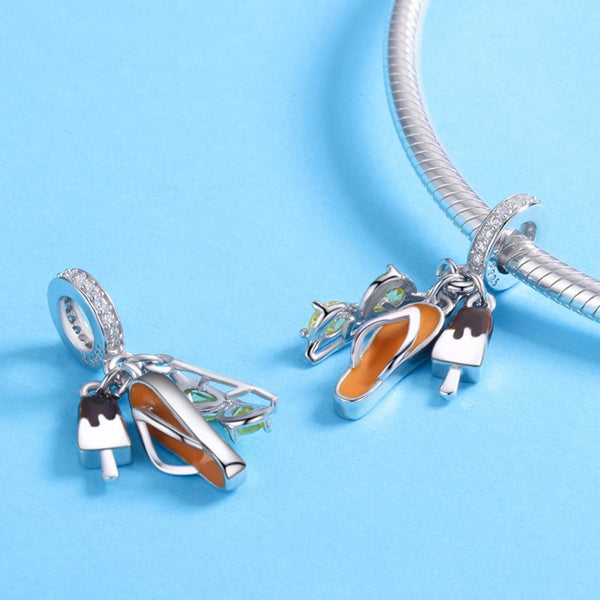 925 Sterling Silver Summer Cozy Head Pendant For Diy Bracelets & Necklaces Charms & Pendants