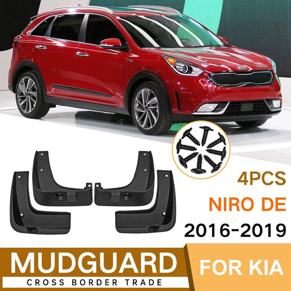 For Kia Niro De 2016 2019 4Pcs / Set Car Auto Soft Plastic Splash Flaps Fender Guard Fenders & Mud Guards