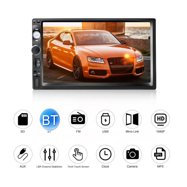 1 Sets Of 7 Inch Car Touch Screen Mp5 Player Fm / Tf Mirror Link Other Car Audio