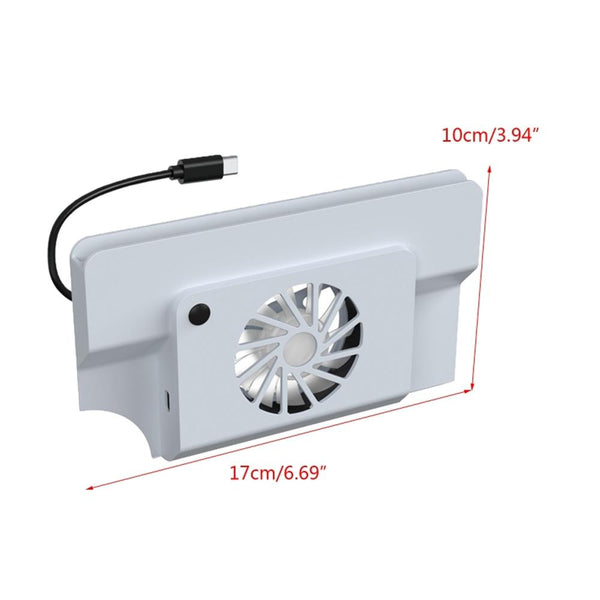Oled Cooling Fan With Storage Slot For Switch Compact Design Cooling Devices