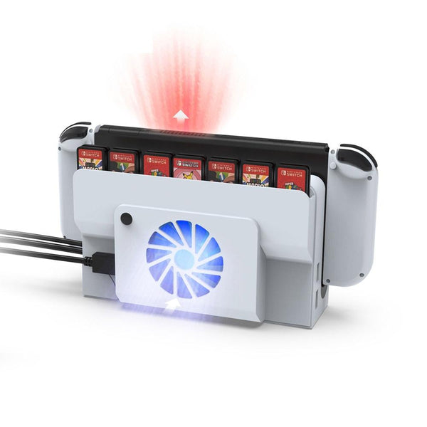 Oled Cooling Fan With Storage Slot For Switch Compact Design Cooling Devices