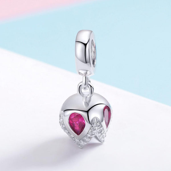 925 Sterling Silver Tulip Pendant For Diy Bracelets & Necklaces Charms & Pendants