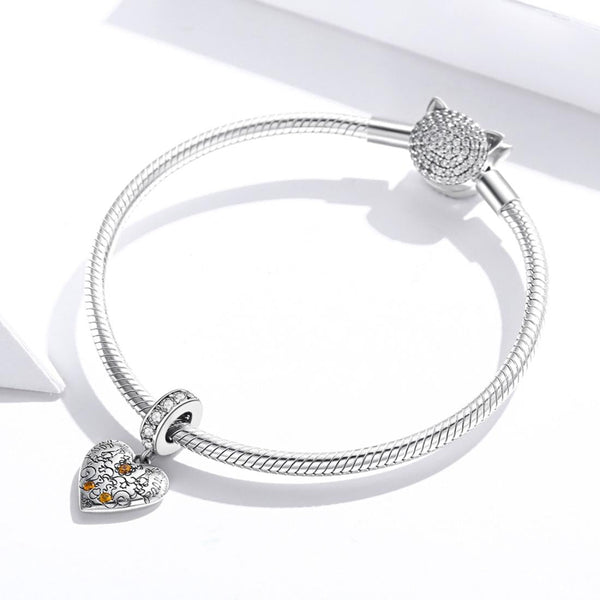 925 Sterling Silver Pine Cone Squirrel Pendant Diy Bracelet / Necklace Charms & Pendants