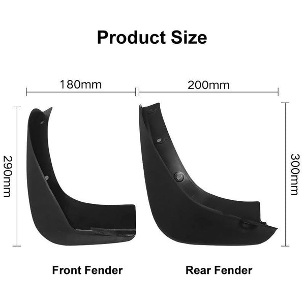 For Nissan Note E11 / Livina 2005 2009 4Pcs Set Car Auto Soft Plastic Splash Flaps Fender Guard Fenders & Mud Guards