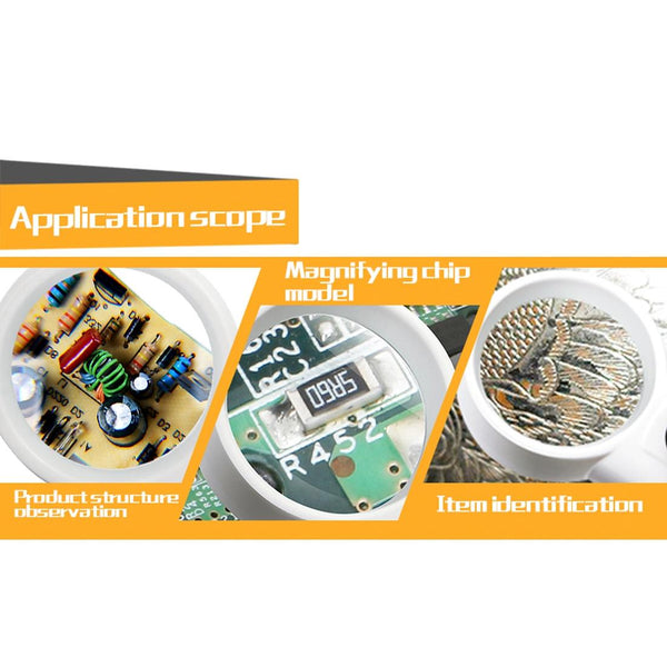 8X Optical Magnifier With Led Light Z19 Loupes Magnifiers