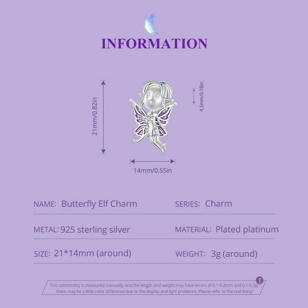 Veile Studios 1 Sets Of 925 Sterling Silver Butterfly Pendant For Diy Scc2544 Bracelets
