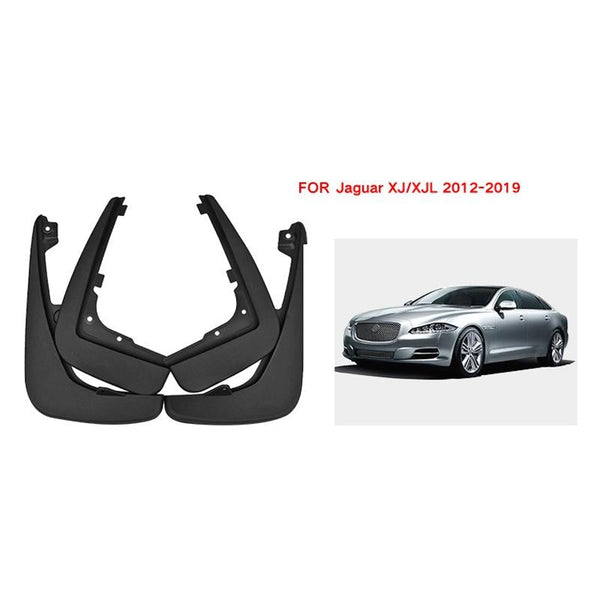 For Jaguar Xj / Xjl 2012 2019 4Pcs Set Car Auto Soft Plastic Splash Flaps Fender Guard Fenders & Mud Guards