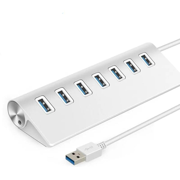 7 Port Usb 3.0 Hub With High Speed 5Gbps Usb Cables Hubs & Adapters