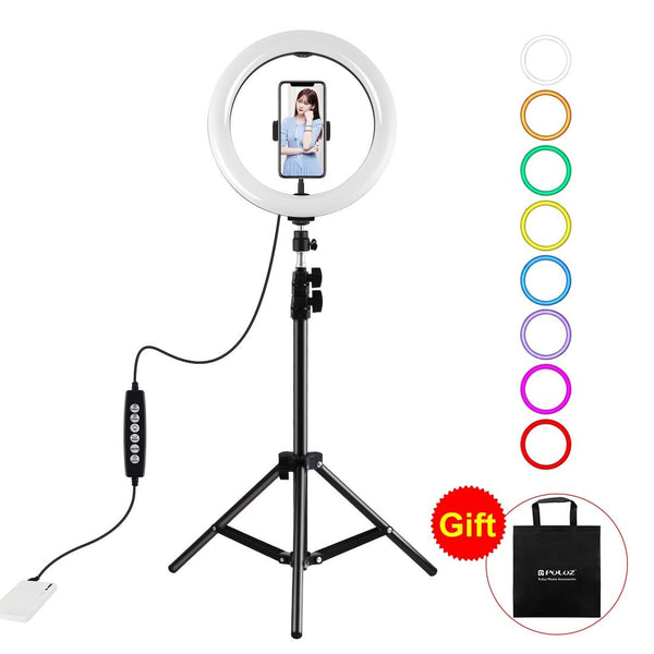 10.2 Inch Rgbw Led Ring Light Kit With Tripod And Phone Clamp For Video Production Other Mobile Accessories