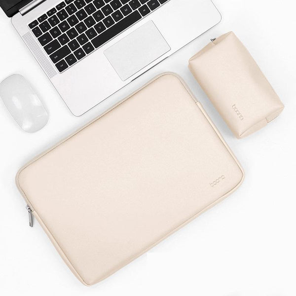 Parallel 16 / 17 Inch Laptop Bag Apricot & Power Pu Leather Laptop Cases & Bags