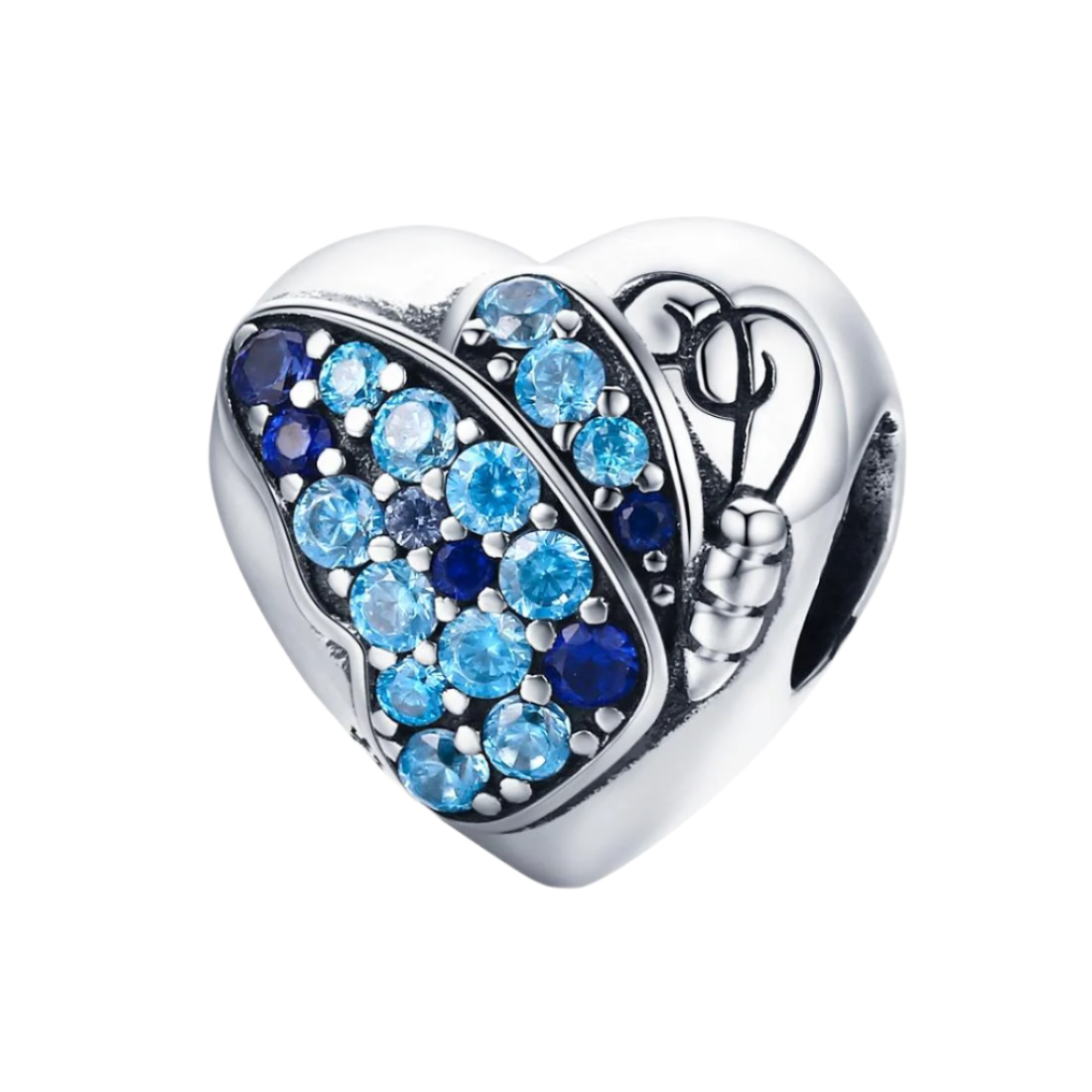 925 Sterling Silver Butterfly Flower Beads For Diy Bracelets & Necklaces Charms & Pendants