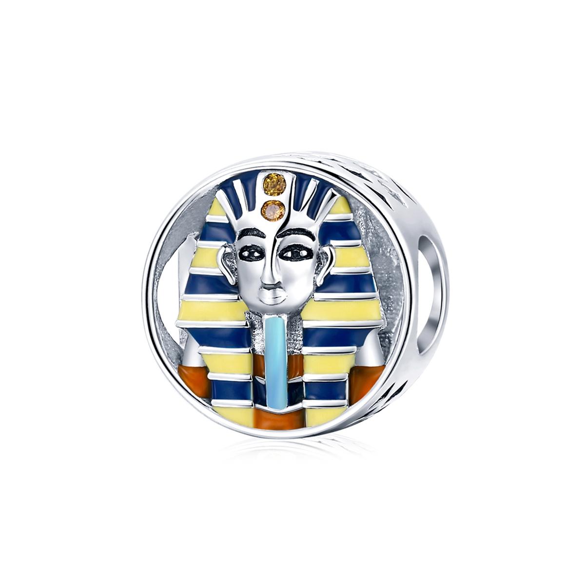 925 Sterling Silver Egyptian Pharaoh Beads For Diy Bracelets & Necklaces Charms & Pendants
