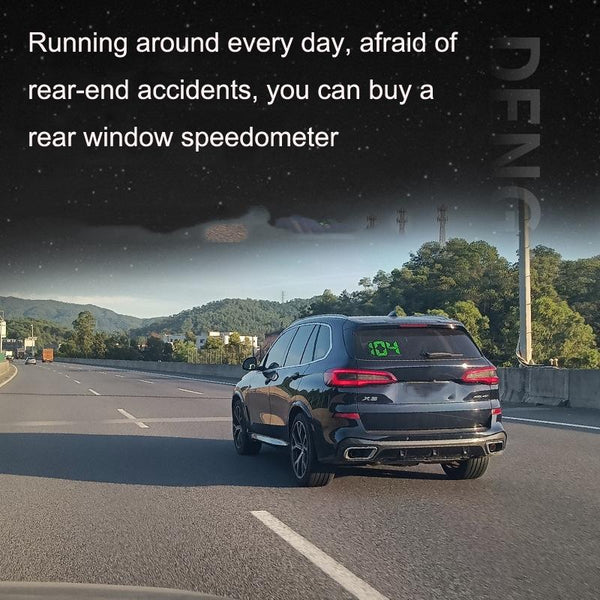 Universal Car Locator Technology Rear Window Speedometer Hud Display Other Car Audio