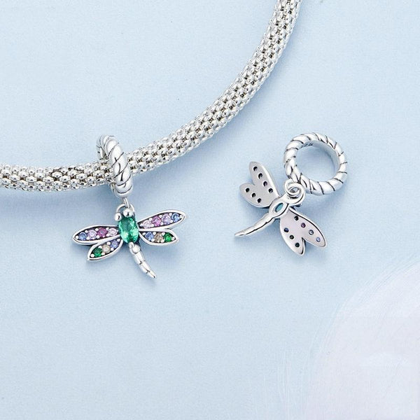 Zircon Dragonfly Beaded Accessory Charms & Pendants
