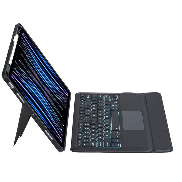 Parallel Deals 12.9 Ipad Pro Touch Backlight Bluetooth Keyboard Leather Case Split Type 2022 / 2021 2020 2018 Laptop Cases & Bags