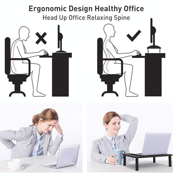 Lenovo Thinkpad Laptop Stand With Phone Holder Elevated Monitor Stands Holders & Car Mounts