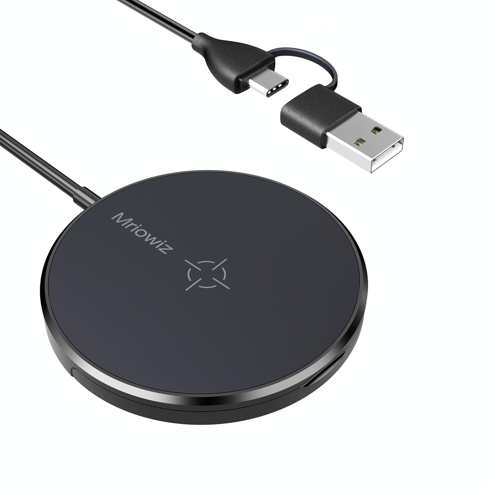 15W Desktop Magsafe Magnetic Wireless Charger With Usb Cable Chargers & Cradles