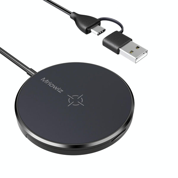 15W Desktop Magsafe Magnetic Wireless Charger With Usb Cable Chargers & Cradles