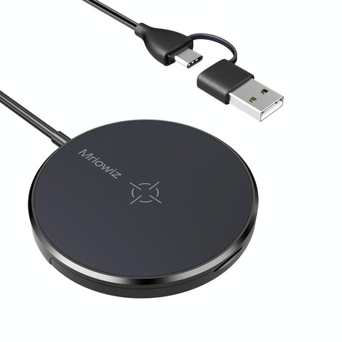 15W Desktop Magsafe Magnetic Wireless Charger With Usb Cable Chargers & Cradles