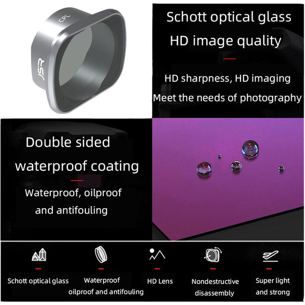 Aluminum Alloy Frame Lens Filter For Dji Fpv Camera Drone Accessories