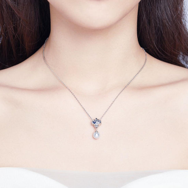 925 Sterling Silver Scallop Pearl Beaded Bracelet Accessory Charms & Pendants