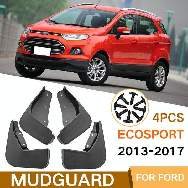 For Ford Ecosport 2013 2017 4Pcs / Set Car Auto Soft Plastic Splash Flaps Fender Guard Fenders & Mud Guards