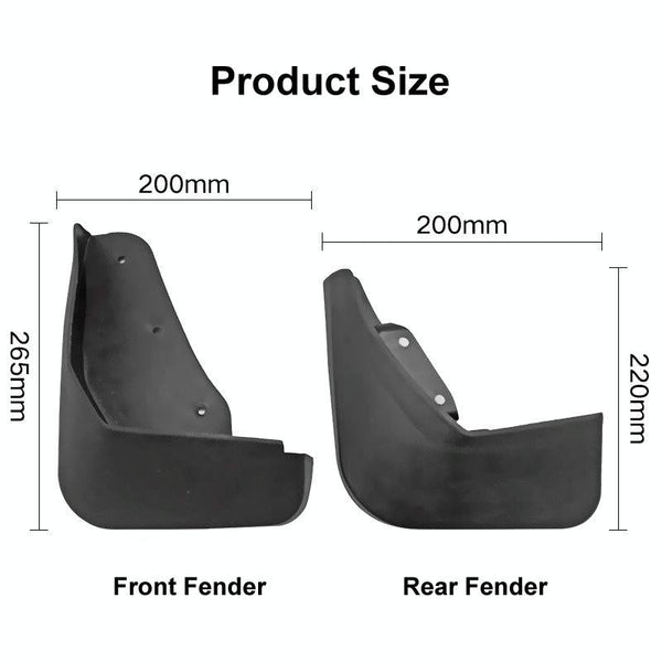 For Ford Ecosport 2013 2017 4Pcs / Set Car Auto Soft Plastic Splash Flaps Fender Guard Fenders & Mud Guards
