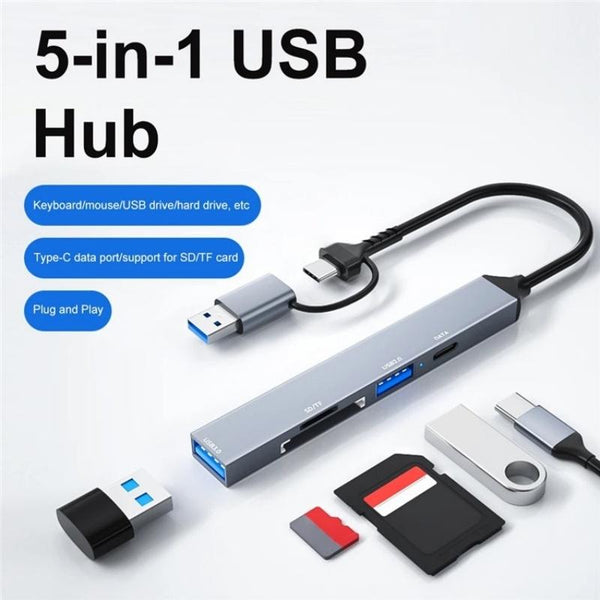 Usb 3.0 Hub With Sd / Tf Card Reader & Docking Station Usb Cables Hubs & Adapters