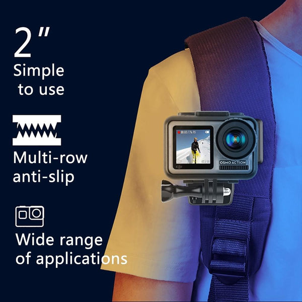 360 Degree Backpack Mount For Gopro And Dji Action Cameras Clip Clamp Other Camera & Photo Accs