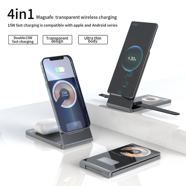 15W Foldable Mag Netic Wireless Charger Chargers & Cradles