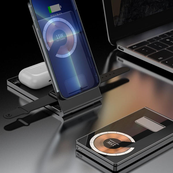 15W Foldable Mag Netic Wireless Charger Chargers & Cradles