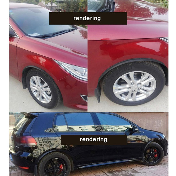 2 Pcs Car Auto Rubber Fender Guard Protection Strip Scratch Protector Sticker Size 34 X 2Cm Fenders & Mud Guards