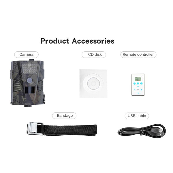 Waterproof Night Vision Trail Camera With Wide Angle And Pir Sensor Digital Cameras