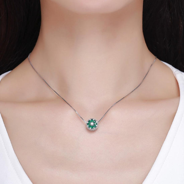 925 Sterling Silver Green Bead Pendant For Diy Bracelet Or Necklace Craft Beads